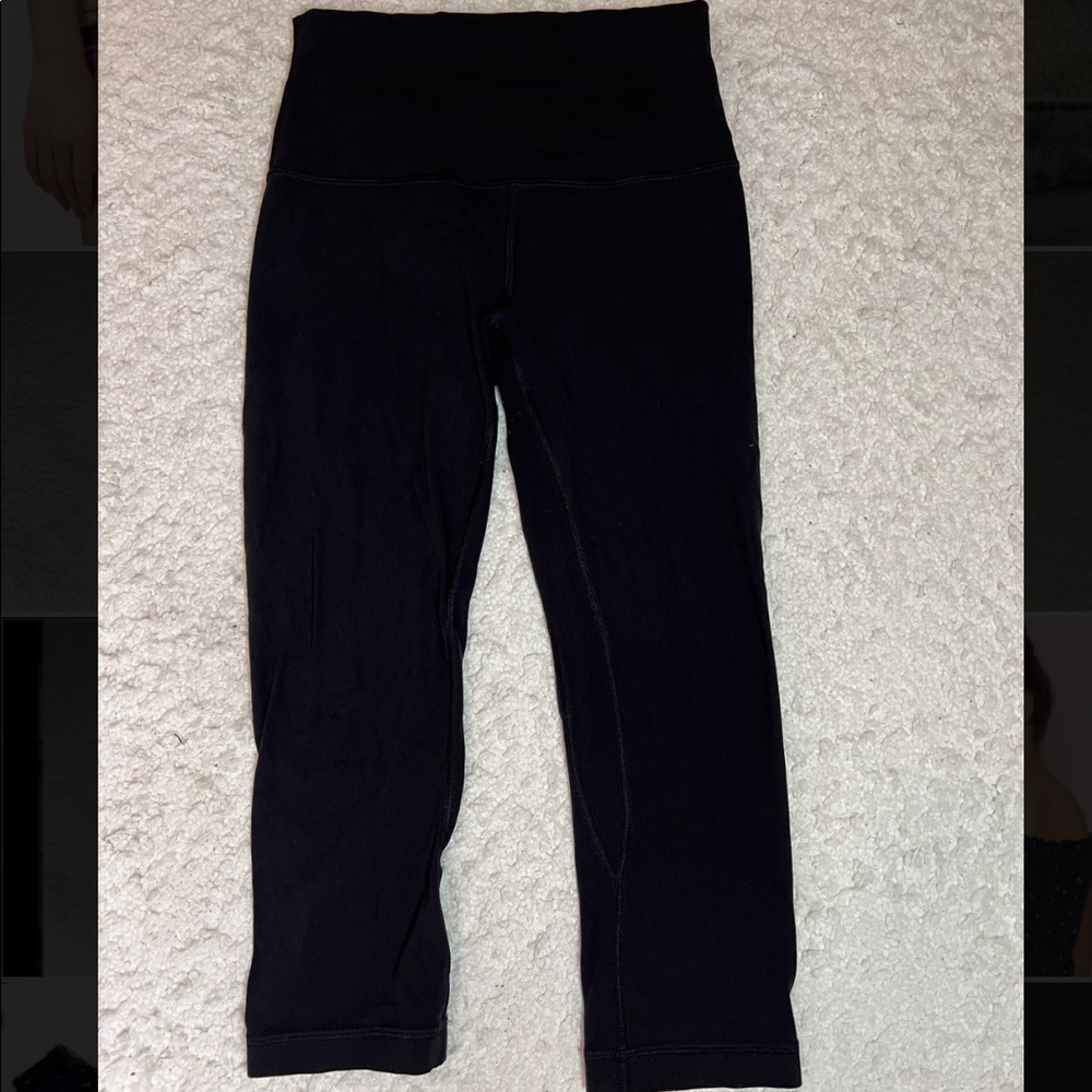 Black Lululemon Align Crop Leggings